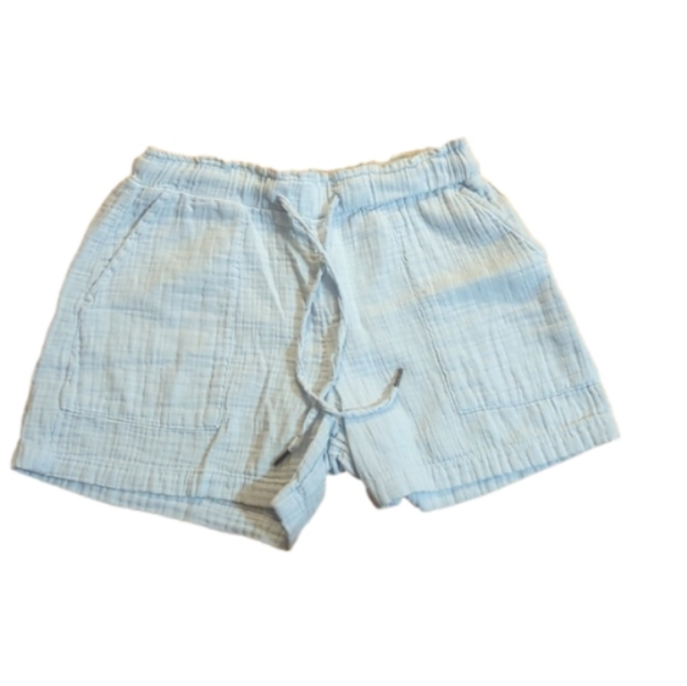 Gap XS pale blue linen look pull on shorts